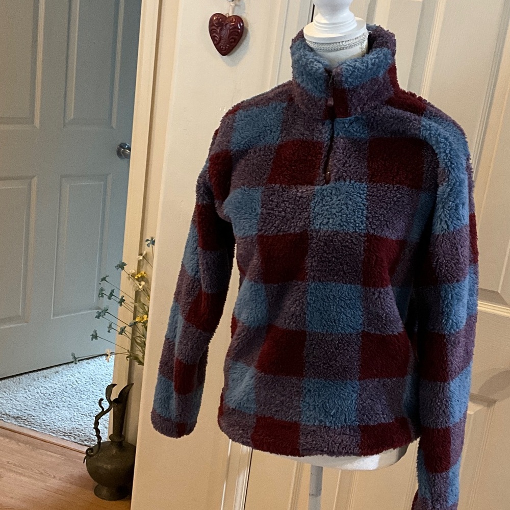 Pull over soft and fuzzy fleece